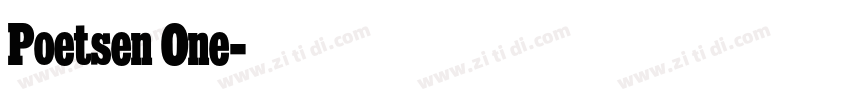 Poetsen One字体转换